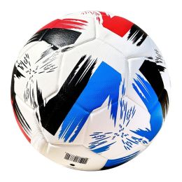 Pu Leather Hot Fit Football (Option: Blue Red Black-Ball 5)