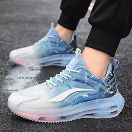 Fashion Outdoor Large Size Men's Casual Sneakers (Option: Sky Blue-38)