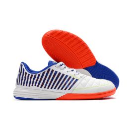 Mesh MD Shock Absorption Training Shoes Flat Bottom (Option: White, Blue And Red Combo-39)