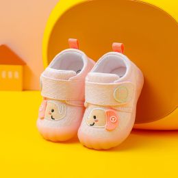 New Male Baby Toddler Shoes Spring And Autumn Breathable (Option: Pink-14.)