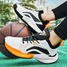 New Youth Competition Training Basketball Shoes (Option: White-42)