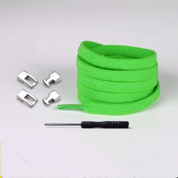 Lazy Shoelaces Free Color Sports Shoelaces Men And Women Cross Buckle Elastic Elastic (Color: Green)